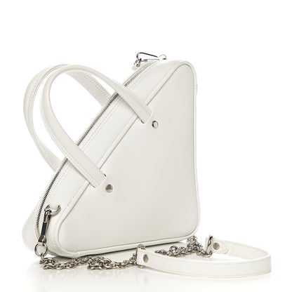 Balenciaga Calfskin XS Triangle Chain Duffle White 2 of 8