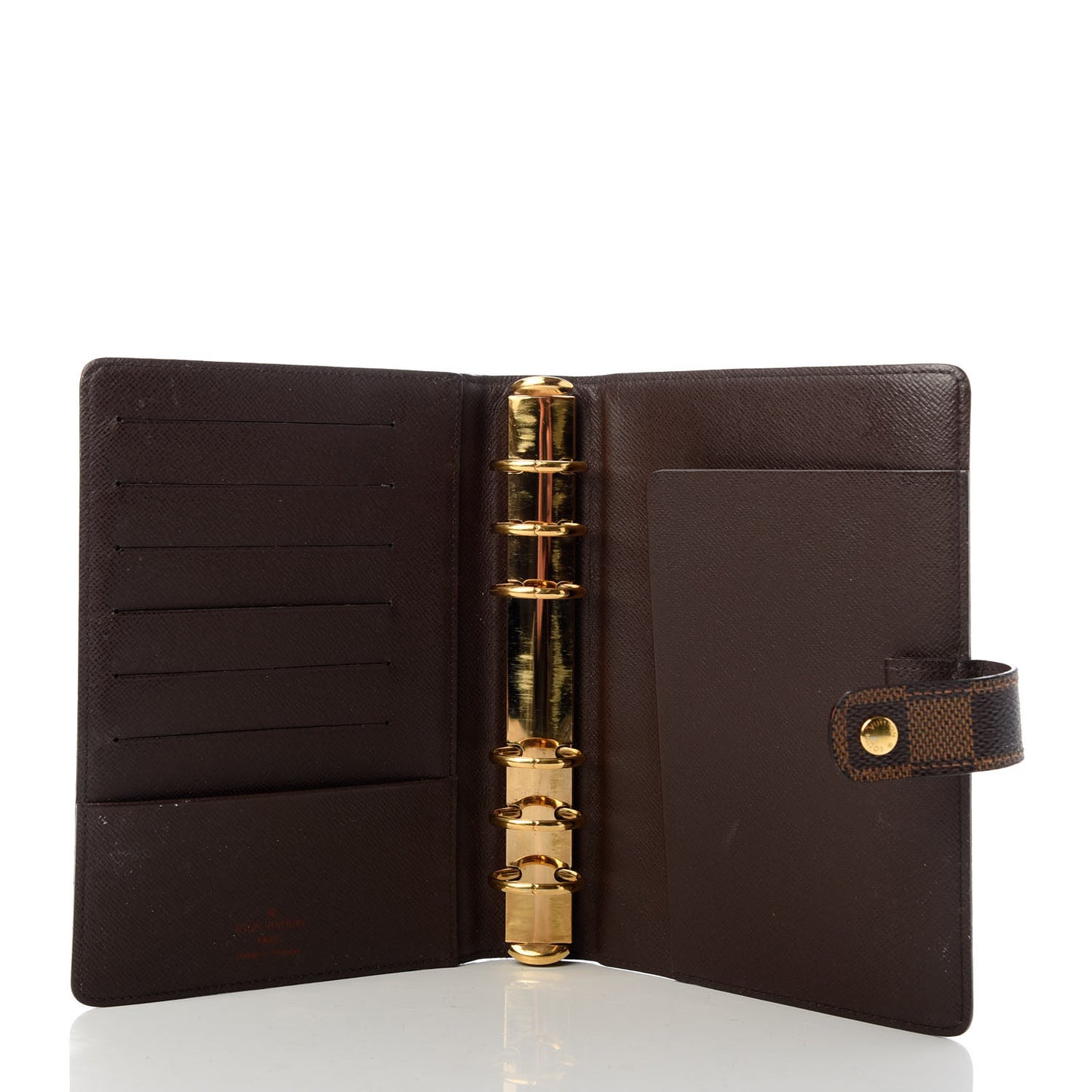 Damier Ebene Medium Ring Agenda Cover