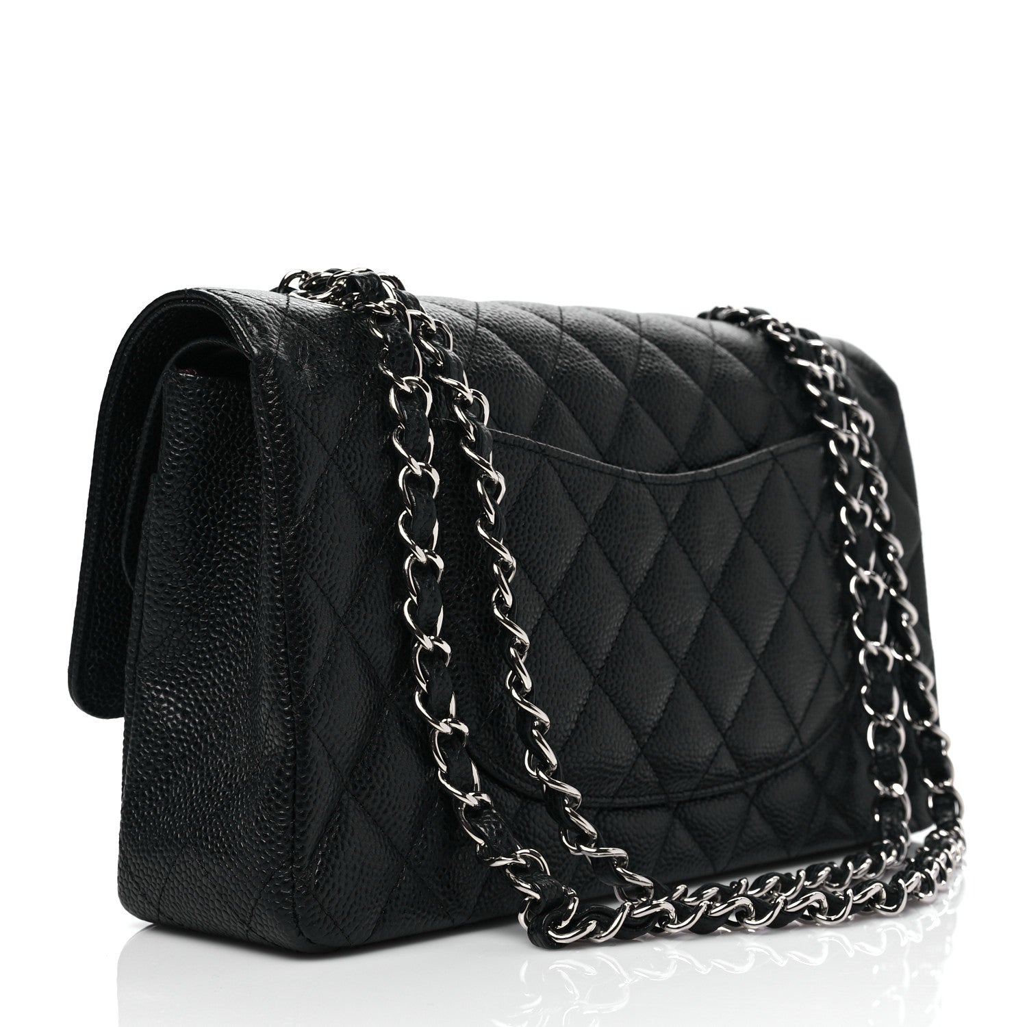 Chanel Caviar Quilted Medium Double Flap Black 3 of 8