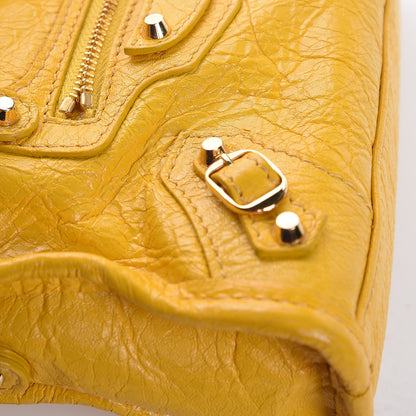 Balenciaga Agneau Classic Gold Hardware Nano City Jaune Epi 11 of 16