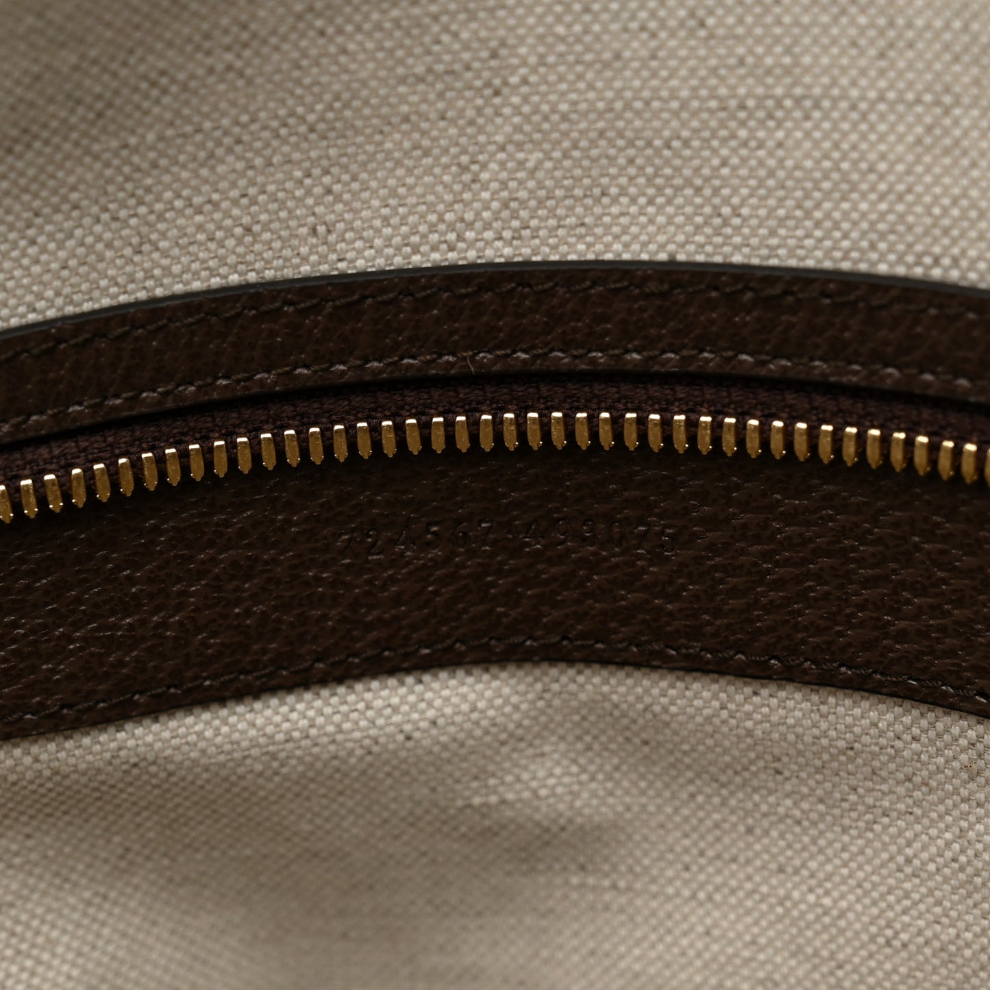 Monogram Jumbo GG Textured Dollar Calfskin Web Maxi Duffle Bag Camel Ebony