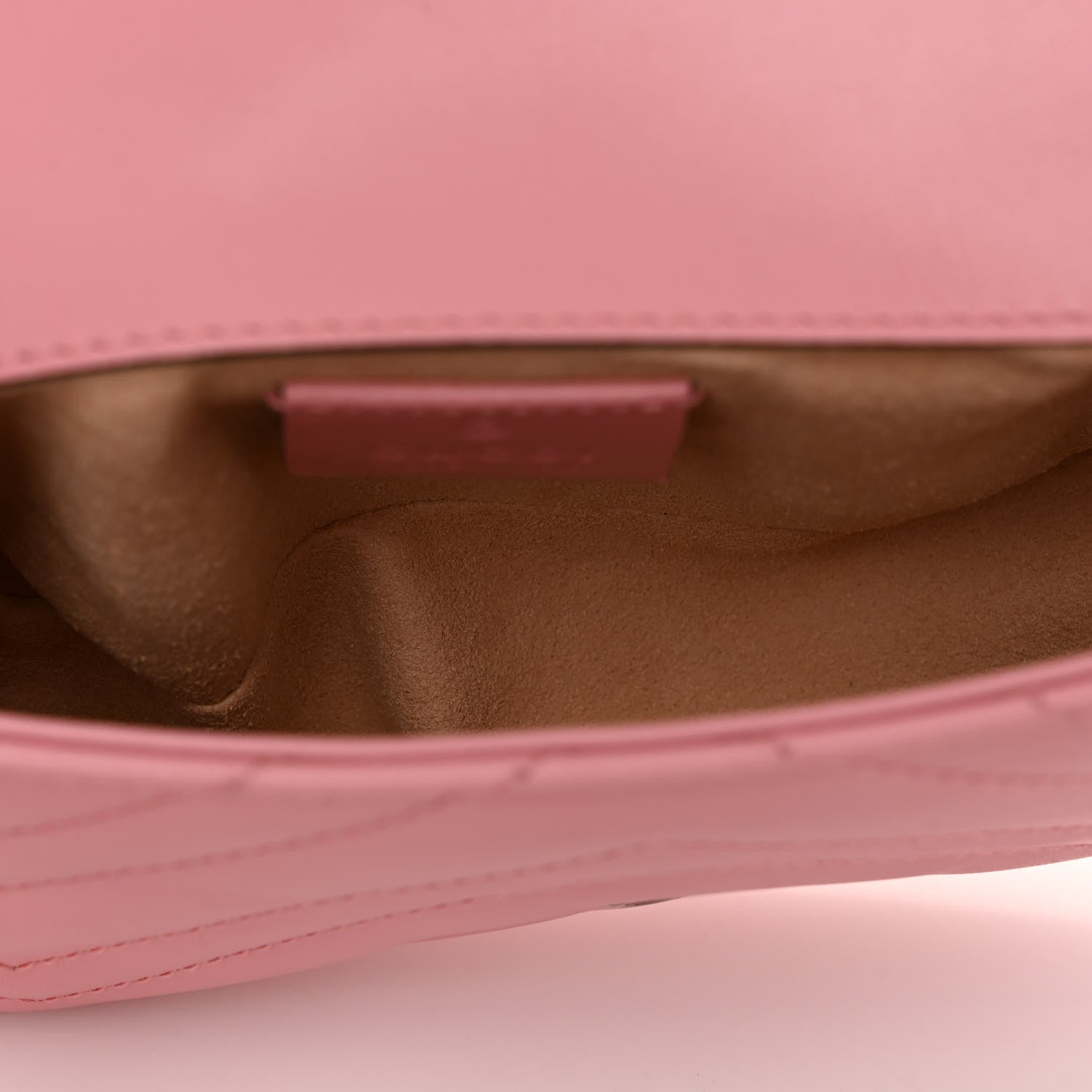 Gucci Calfskin Matelasse Super Mini GG Marmont Shoulder Bag Wild Rose 5 of 11
