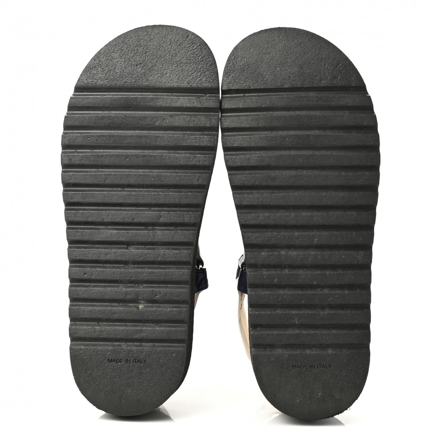 Lambskin Logo Platform Sandals 37.5 Red Black Ivory Navy Blue