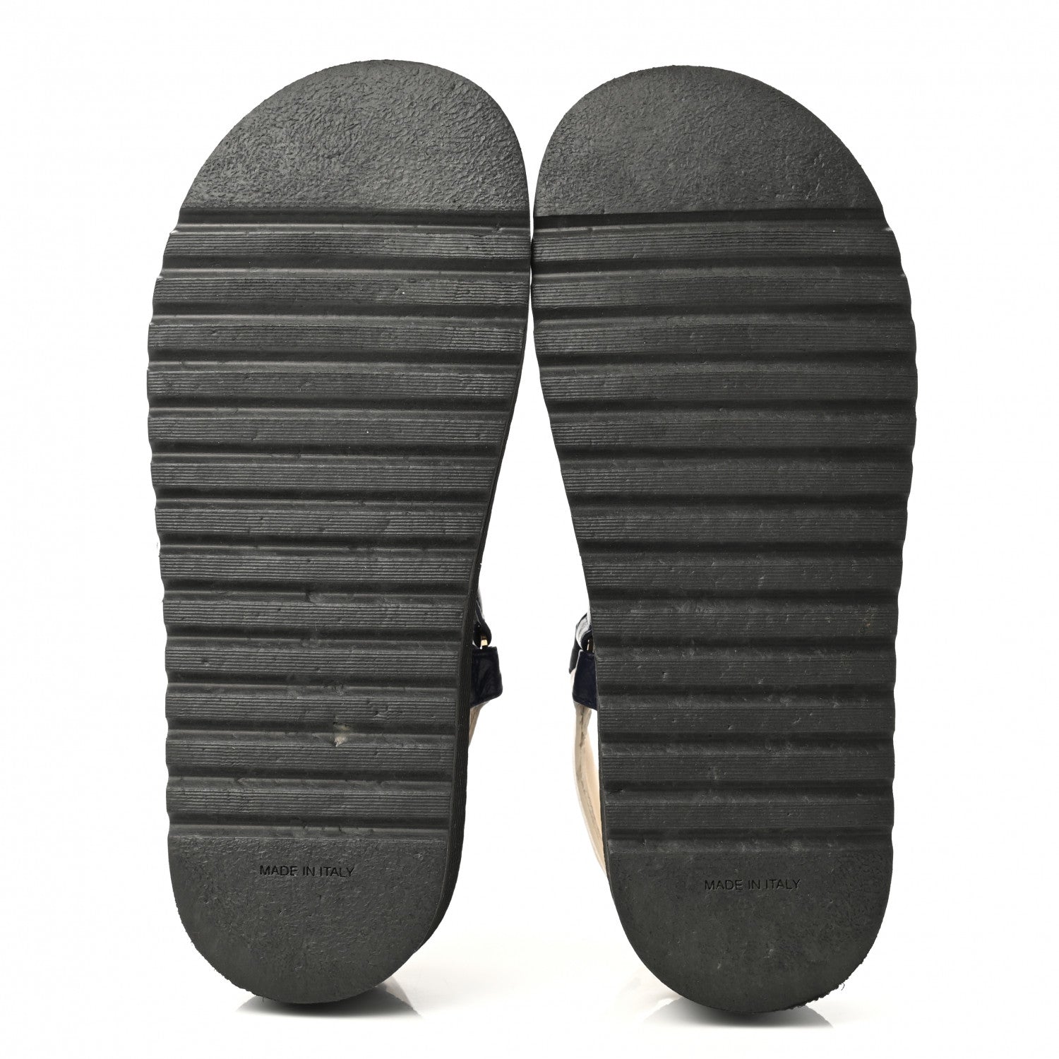 Chanel Lambskin Logo Platform Sandals 37.5 Red Black Ivory Navy Blue 5 of 9