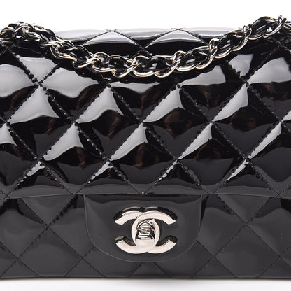 Chanel Patent Calfskin Quilted Mini Rectangular Flap Black 11 of 11