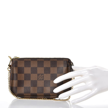 Louis Vuitton Damier Ebene Mini Pochette Accessories 2 of 8