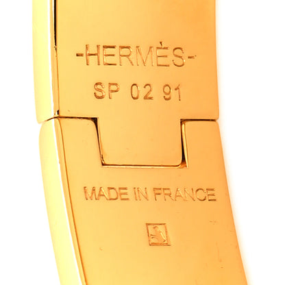Hermes Enamel Narrow Clic Clac H Bracelet PM Orange 5 of 5