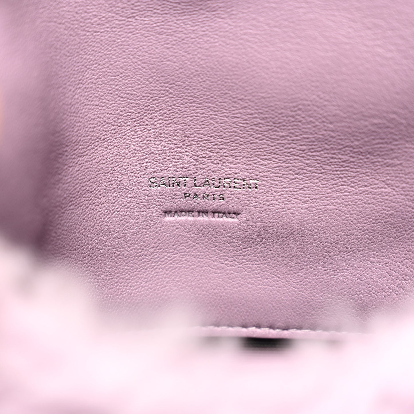 Shearling Quilted Monogram Loulou Puffer Pouch Clutch Lilac