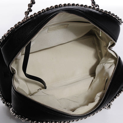 Chanel Washed Lambskin Chain Around Bowler Black 5 of 8