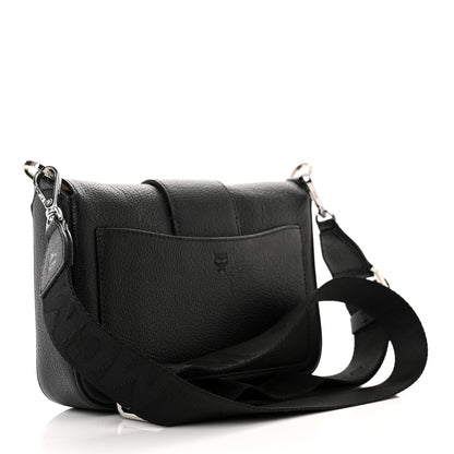 MCM Grained Calfskin Small Kaison Park Avenue Stud Crossbody Bag Black 3 of 12