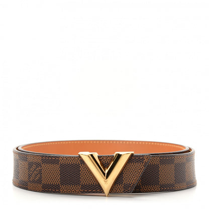 Louis Vuitton Damier Ebene 30mm Essential V Belt 85 34 1 of 8