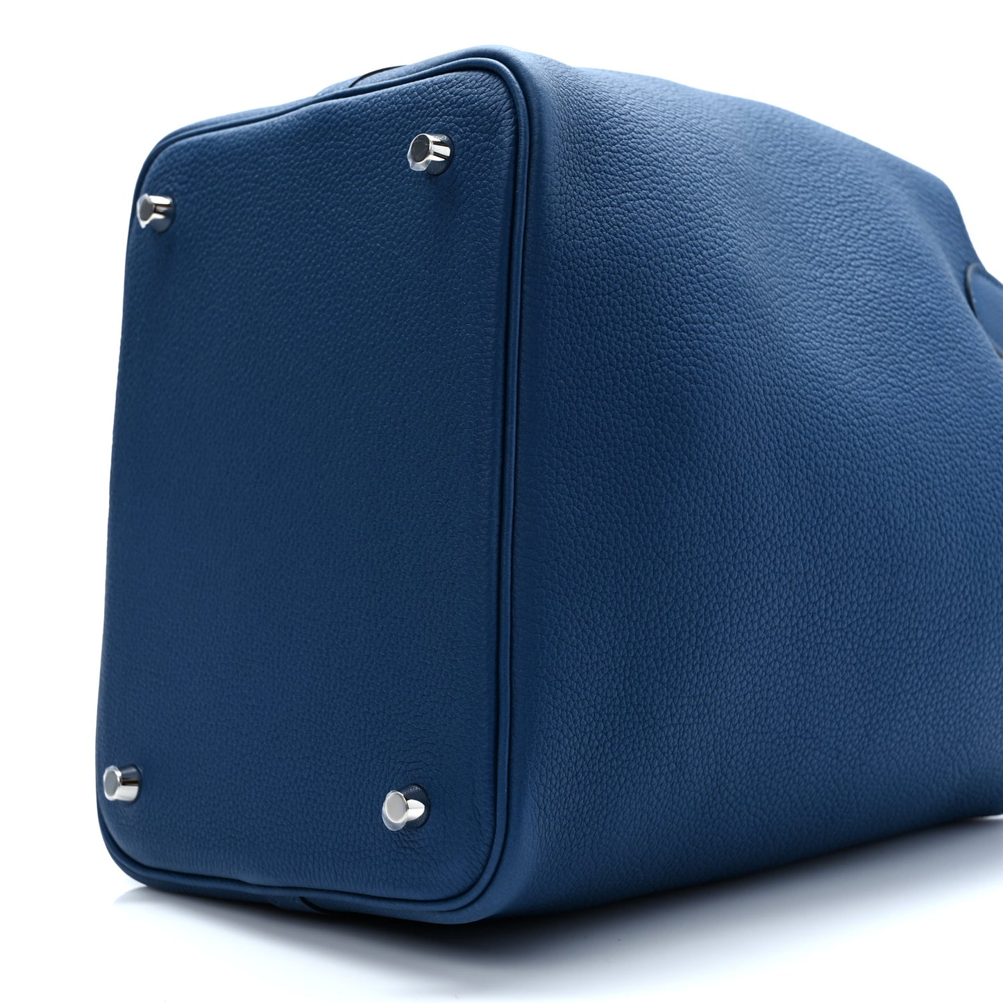 Taurillon Clemence Picotin Lock 22 MM Bleu Saphir