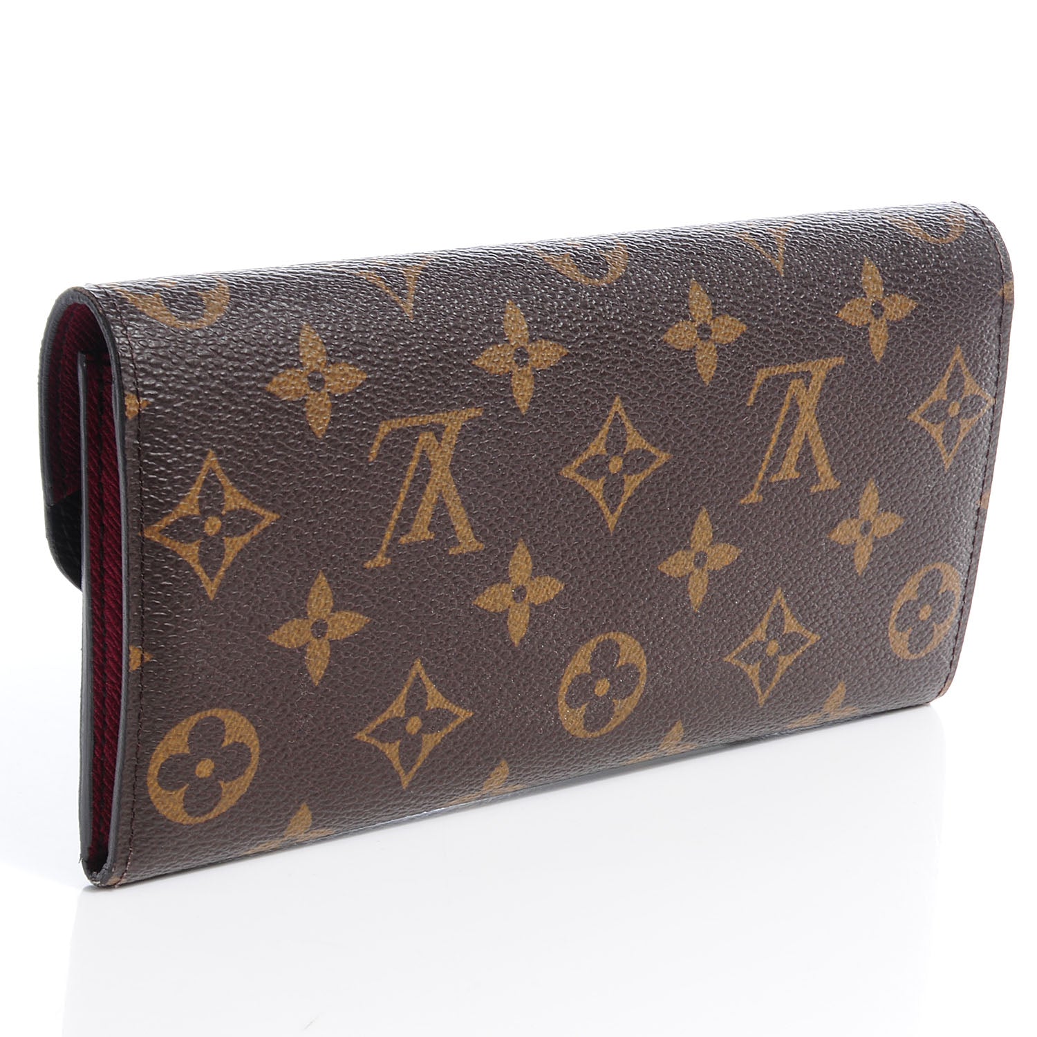 Louis Vuitton Monogram Emilie Wallet Red 3 of 7