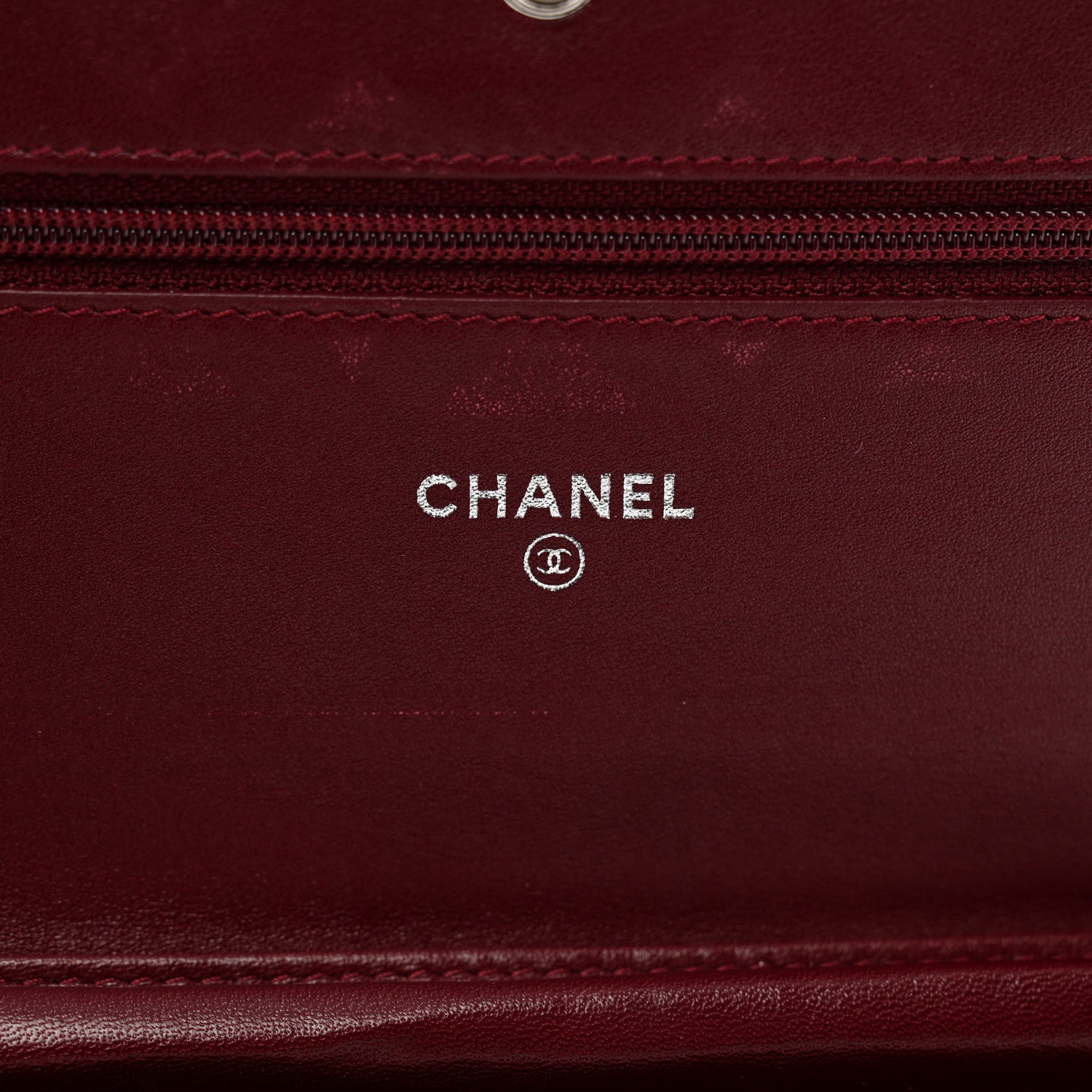 Chanel Patent Quilted Brilliant Wallet On Chain WOC Red 5 of 11