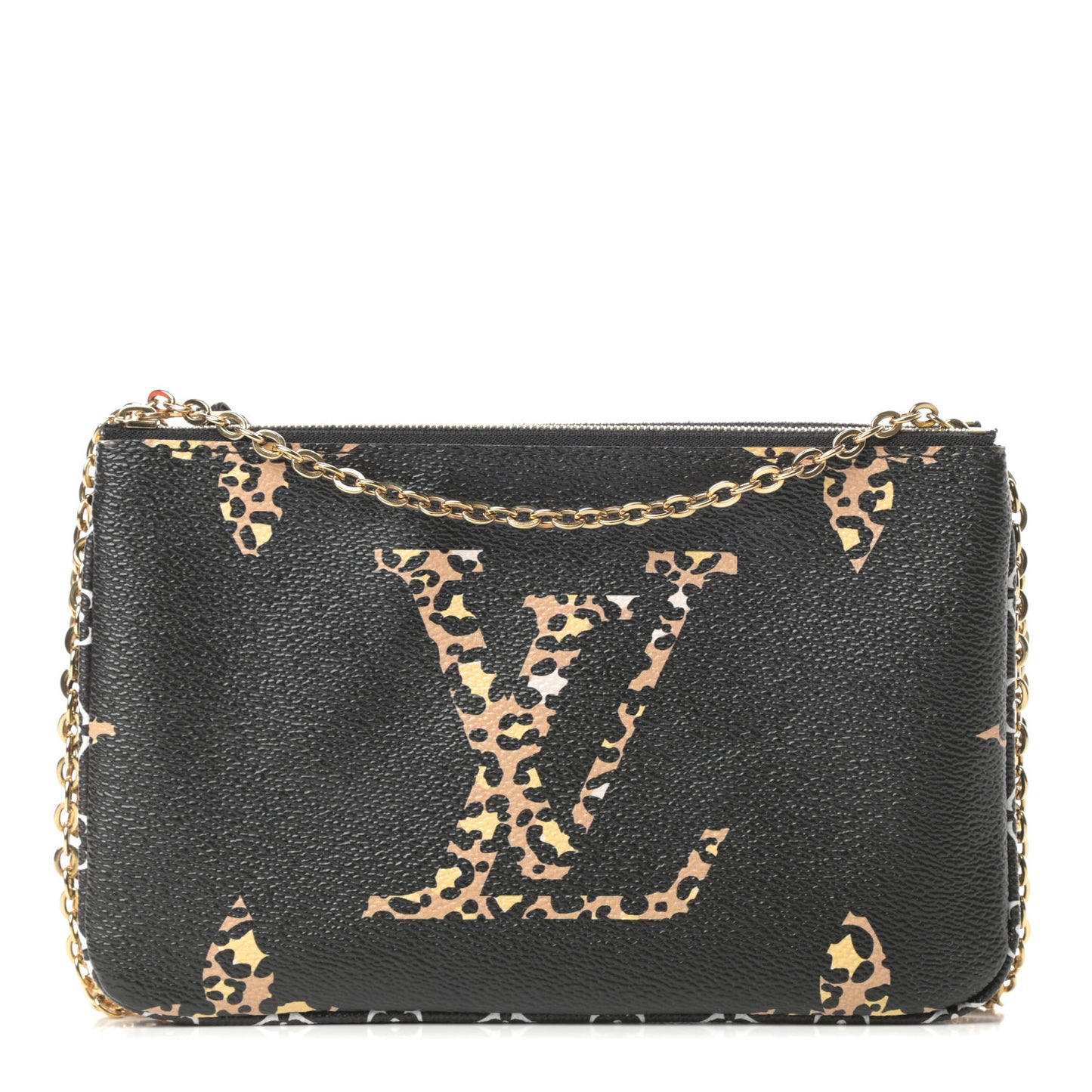Monogram Giant Jungle Pochette Double Zip Black