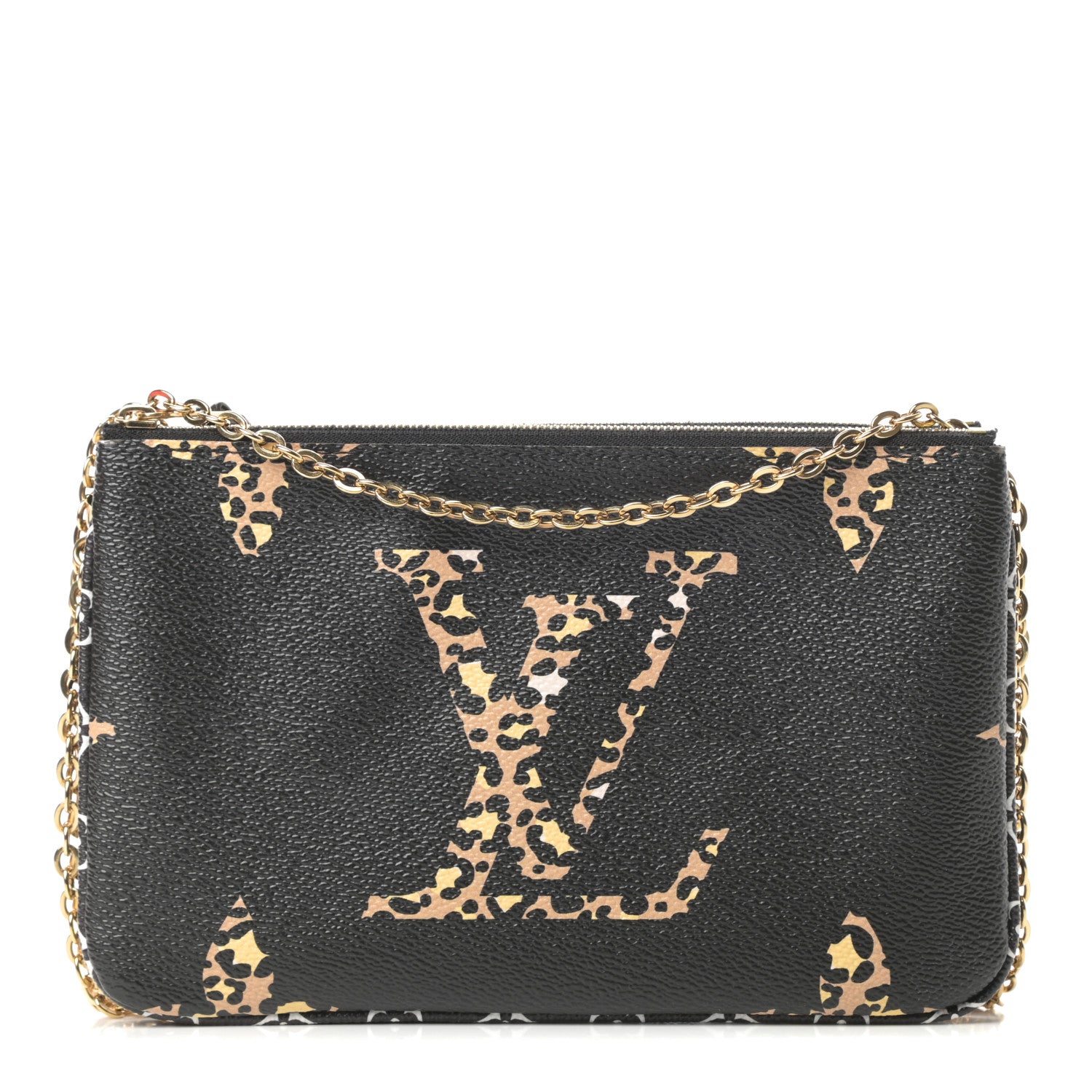 Louis Vuitton Monogram Giant Jungle Pochette Double Zip Black 1 of 11