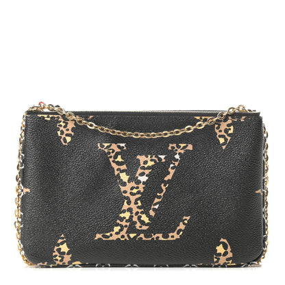 Louis Vuitton Monogram Giant Jungle Pochette Double Zip Black 1 of 11