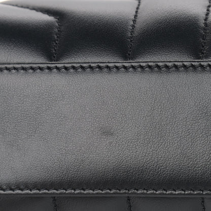 Saint Laurent Calfskin Y Quilted Monogram Toy Loulou Crossbody Bag Black 12 of 12