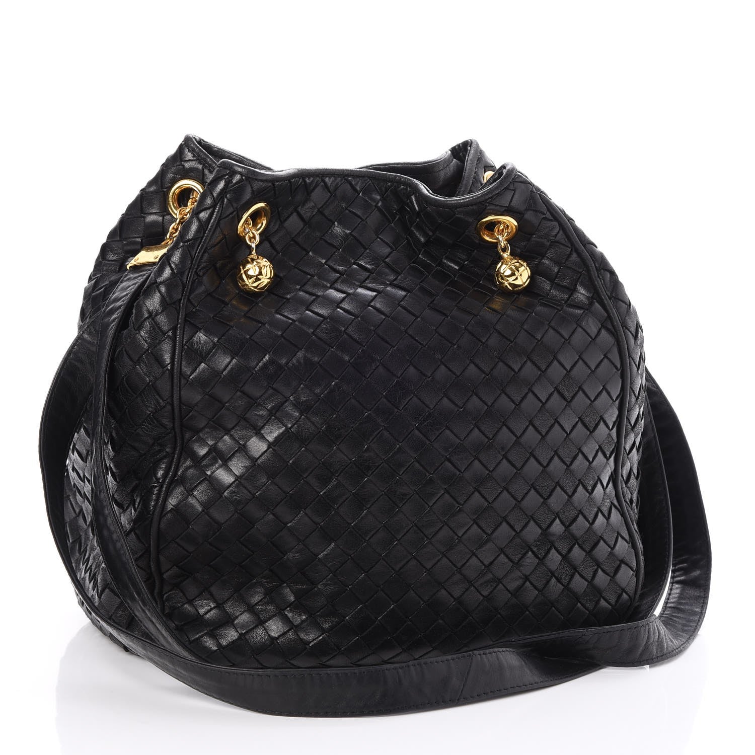 Bottega Veneta Nappa Intrecciato Bucket Bag Nero Black 3 of 8