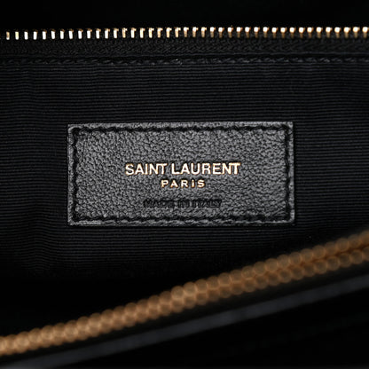 Saint Laurent Calfskin Y Quilted Monogram Large Loulou Chain Satchel Black 5 of 10