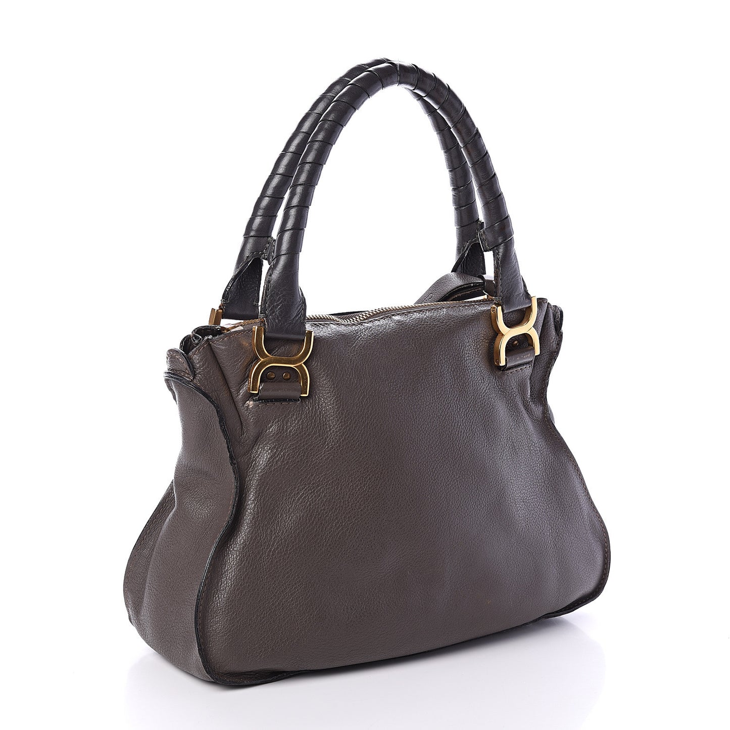 Calfskin Medium Marcie Satchel Ash