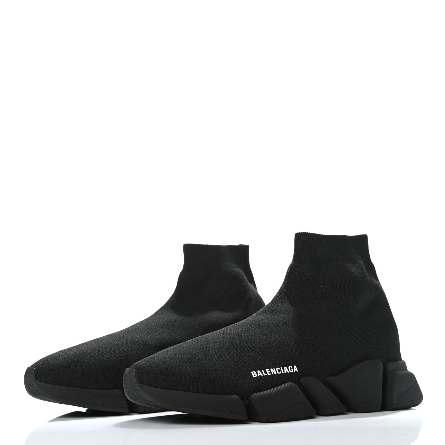 Balenciaga Technical 3D Recycled Knit Mens Speed 2.0 Sneakers 46 Monocolor Black 3 of 7
