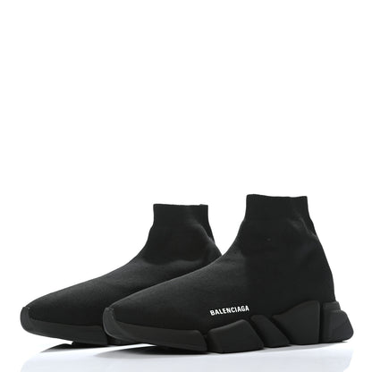 Balenciaga Technical 3D Recycled Knit Mens Speed 2.0 Sneakers 46 Monocolor Black 3 of 7