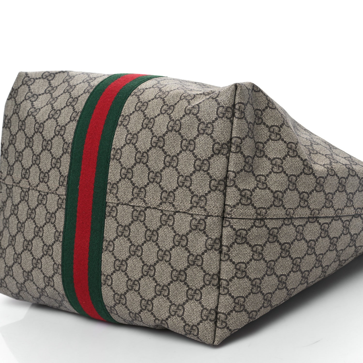 Gucci GG Supreme Monogram Calfskin Web Small Jackie 1961 Shoulder Bag Beige Brown Sugar 10 of 10