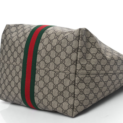 Gucci GG Supreme Monogram Calfskin Web Small Jackie 1961 Shoulder Bag Beige Brown Sugar 10 of 10