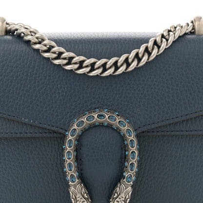 Gucci Dollar Calfskin Crystal Mini Dionysus Shoulder Bag Blue Agata Montana Sapphire 8 of 14