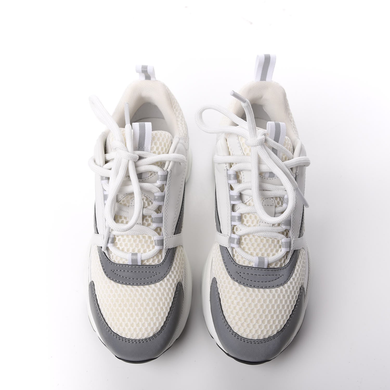 Christian Dior Technical Mesh Calfskin Mens B22 Sneakers 37 White 5 of 11