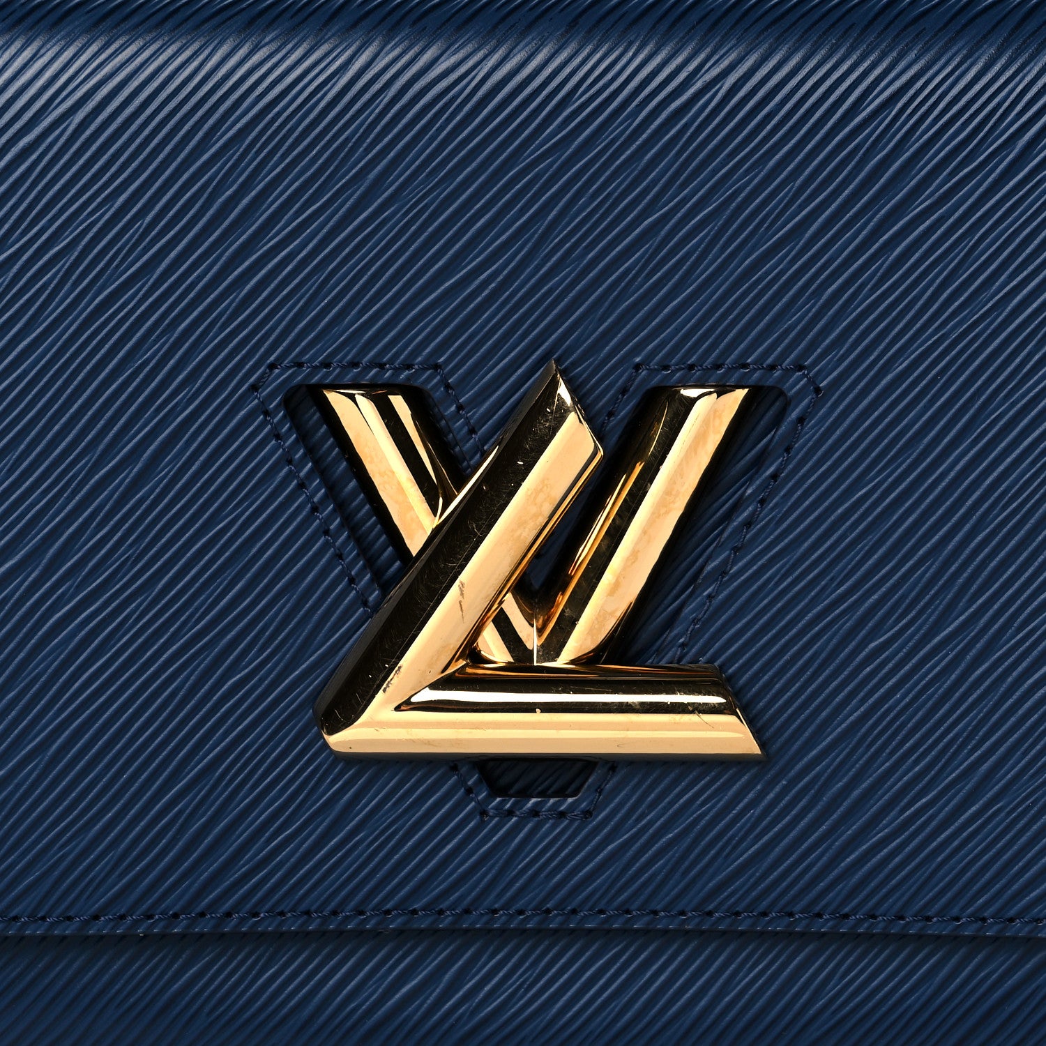 Louis Vuitton Epi Twist Shoulder Bag MM Indigo 8 of 10