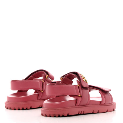 Christian Dior Lambskin Dioract Sandals 37 Pink 4 of 12