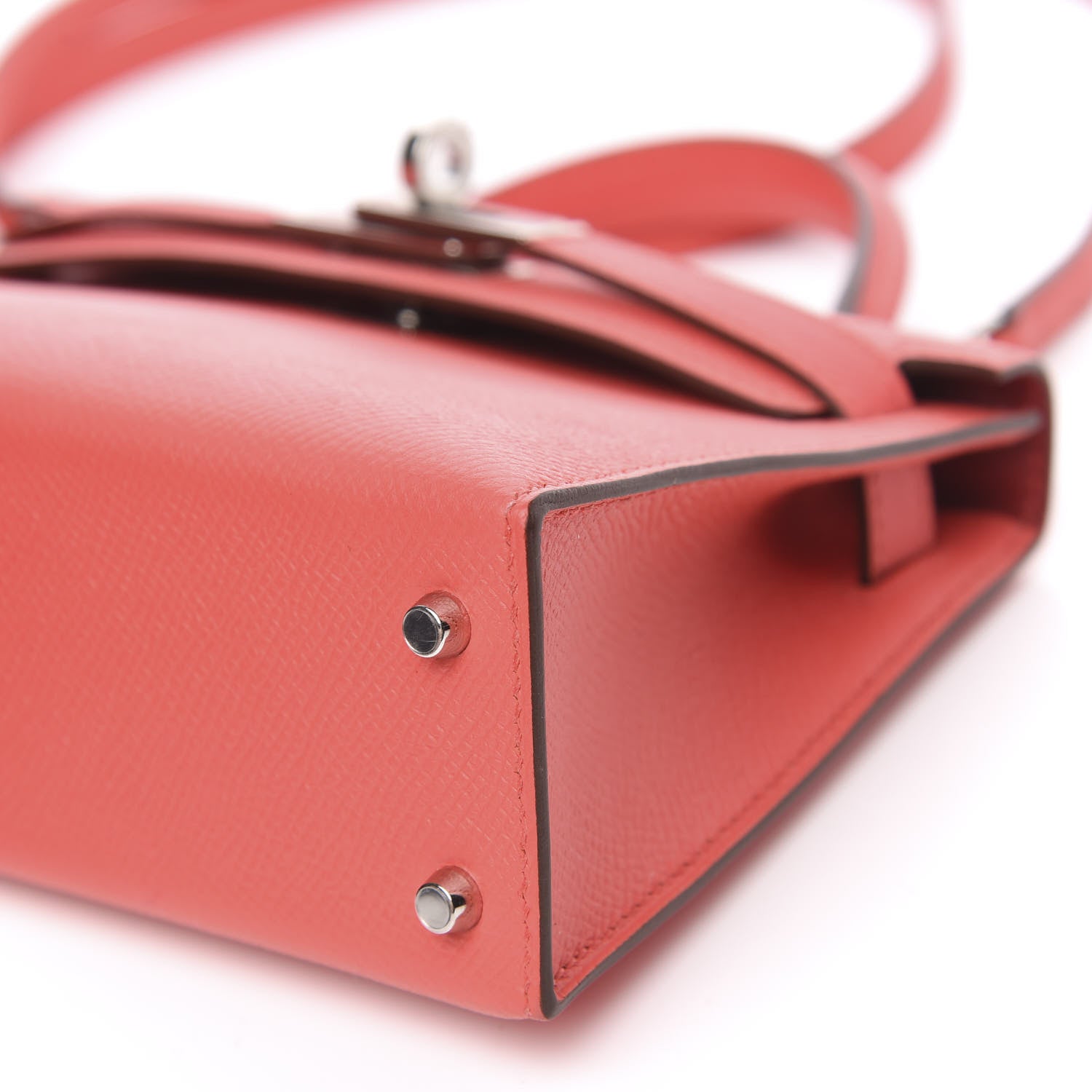 Hermes Epsom Mini Kelly Sellier 20 Rose Jaipur Rouge Vif 7 of 10