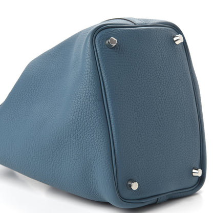 Hermes Taurillon Clemence Picotin Lock 18 PM Vert Bosphore 6 of 10