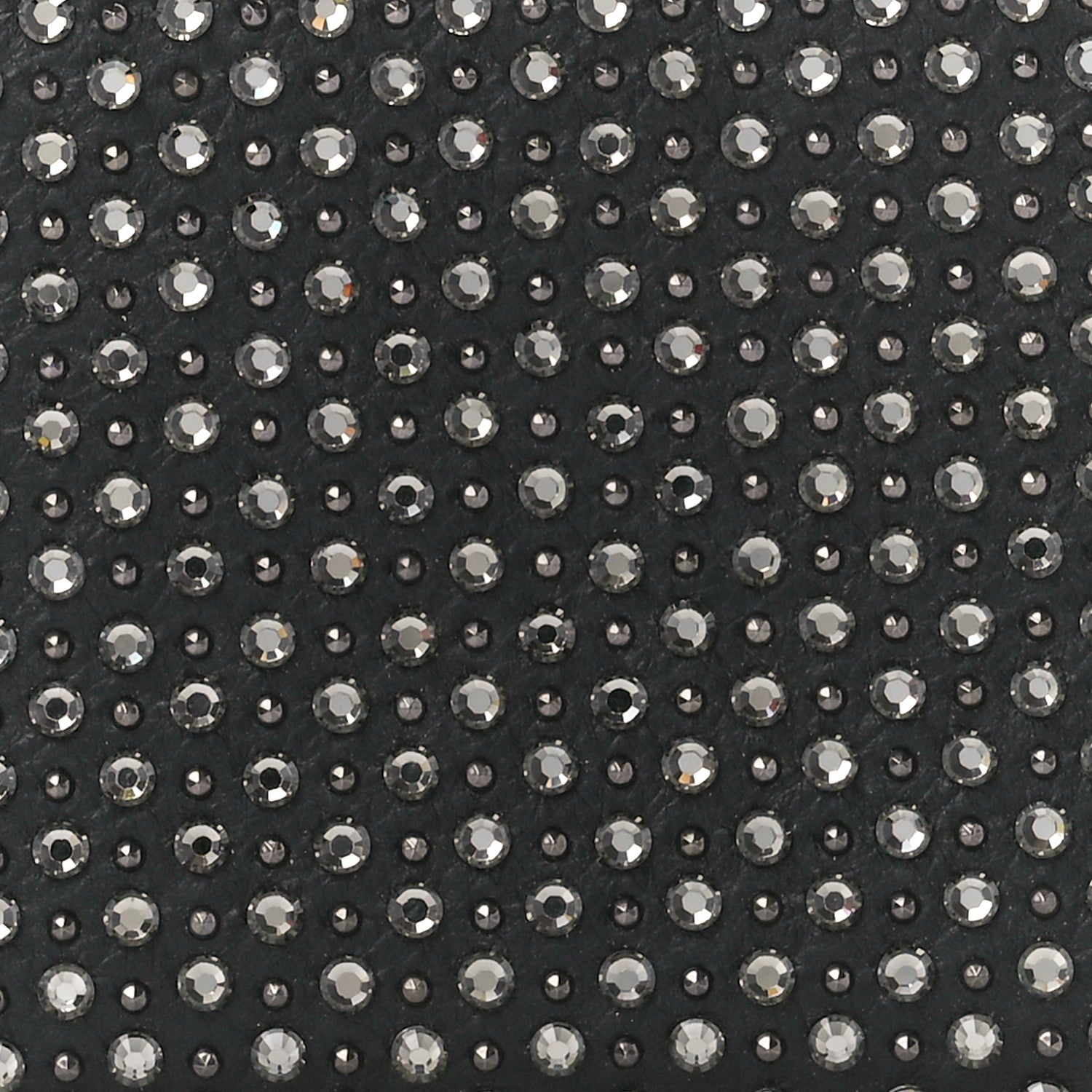 Chanel Lambskin Quilted Crystal Medium Gusset Double Zip Around Wallet Black 9 of 11