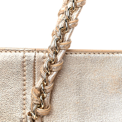 Chanel Metallic Goatskin Luxe Ligne Tote Gold 10 of 16