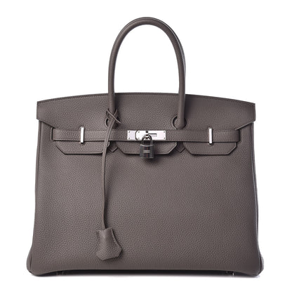 Hermes Togo Birkin 35 Etain 1 of 37