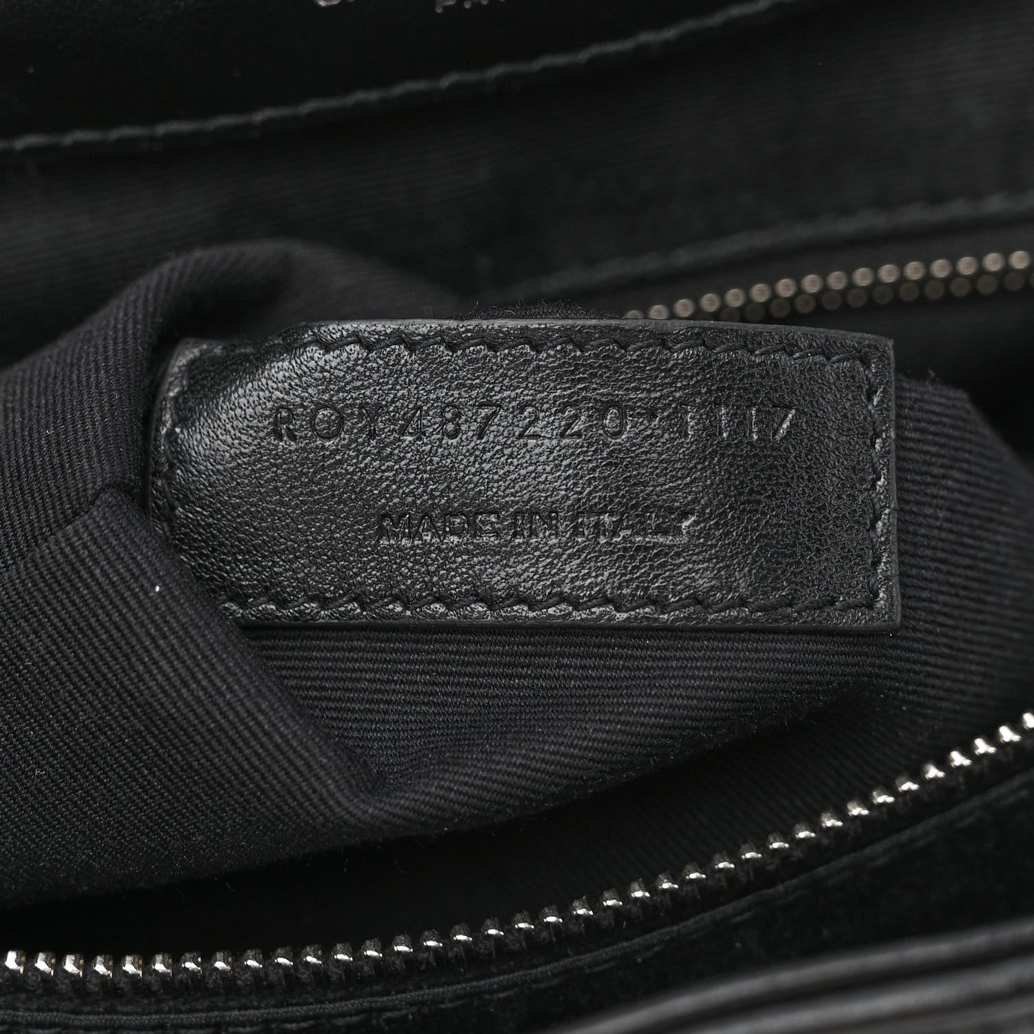 Saint Laurent Calfskin Y Quilted Monogram Small Loulou Backpack Black 7 of 13
