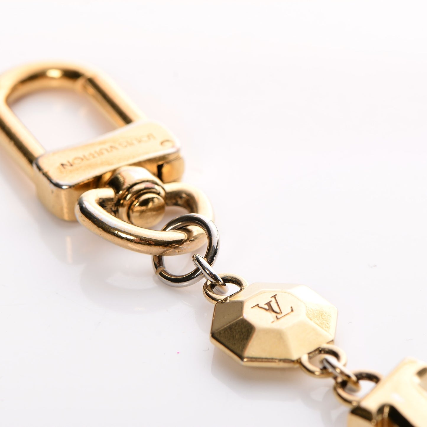LV Facettes Bag Charm Key Holder Gold