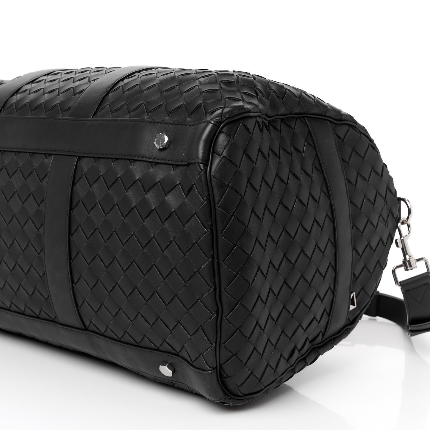 Nappa Intrecciato Duffle Bag Black