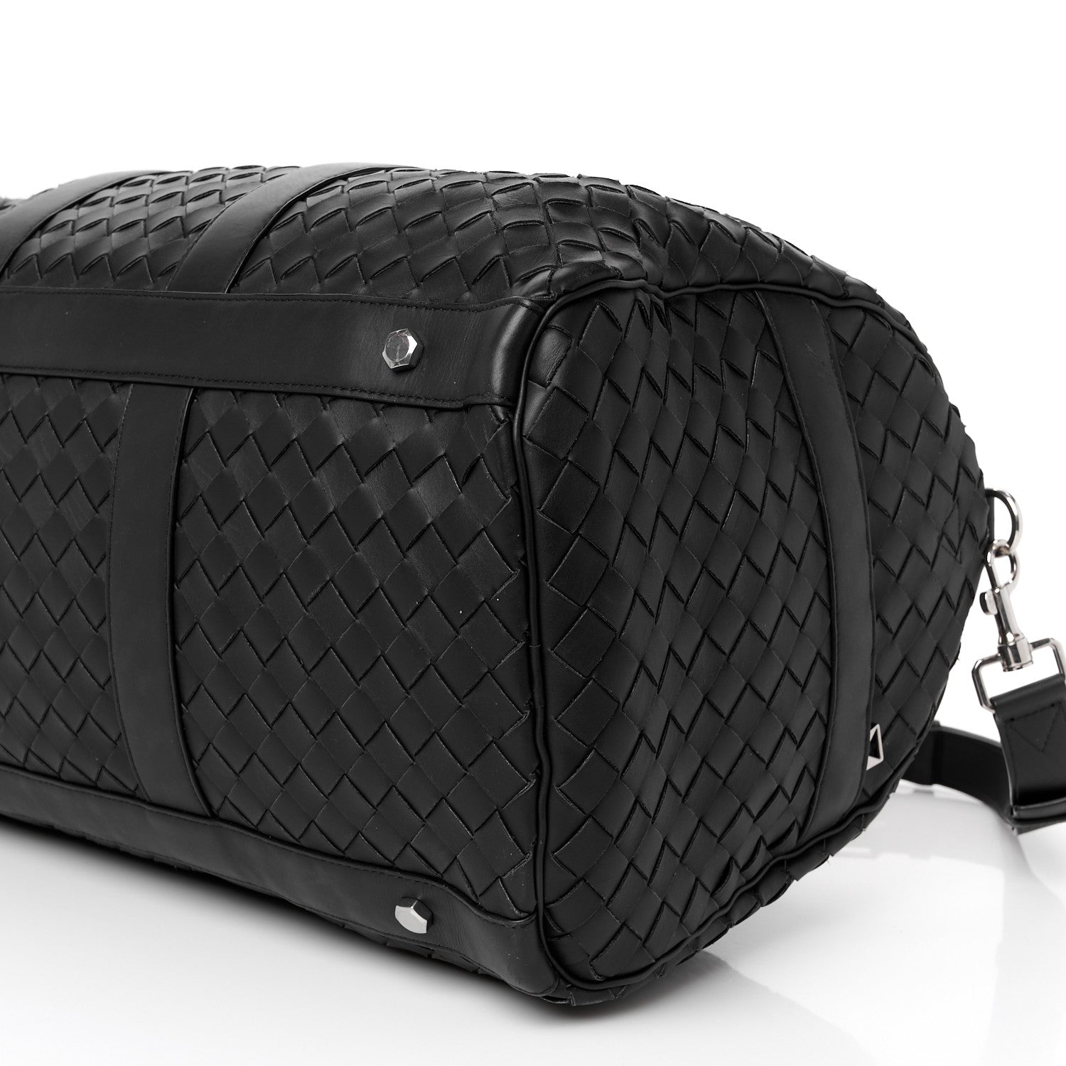 Bottega Veneta Nappa Intrecciato Duffle Bag Black 13 of 13