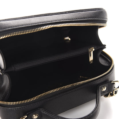Chanel Caviar Quilted Medium CC Filigree Vanity Case Black 5 of 11