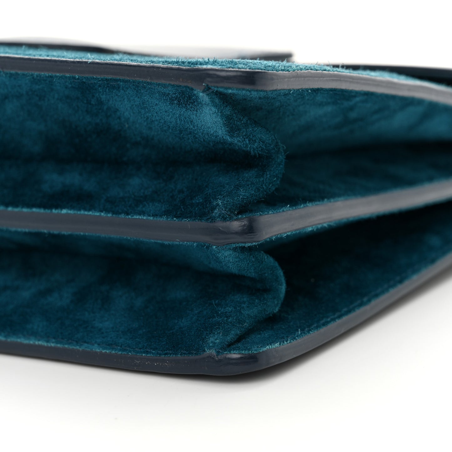 Calfskin Suede Thalia Flap Shoulder Bag Blue