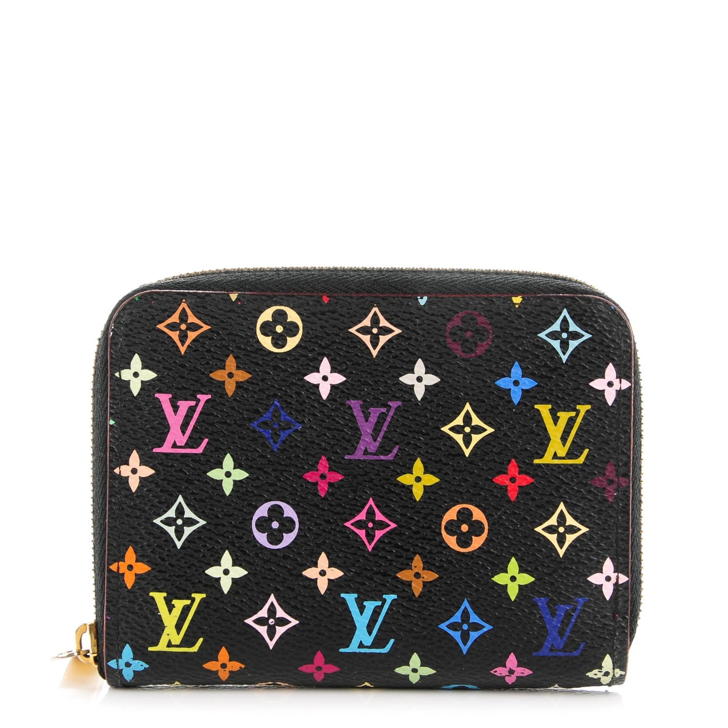 Louis Vuitton Monogram Multicolor Zippy Coin Purse Black Grenade 1 of 7