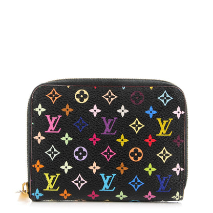 Louis Vuitton Monogram Multicolor Zippy Coin Purse Black Grenade 1 of 7