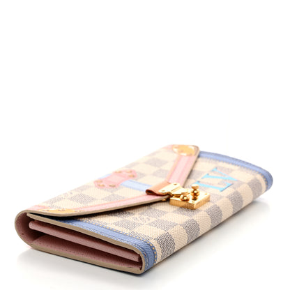 Louis Vuitton Damier Azur Summer Trunks Sarah Wallet NM 4 of 7