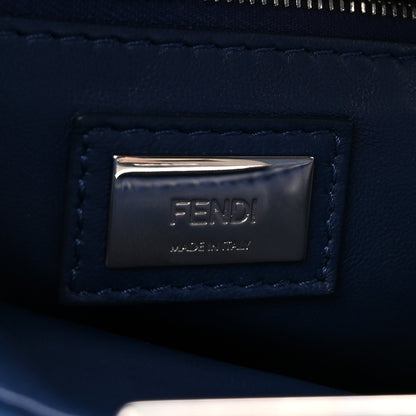 Fendi Nappa Mini Peekaboo Iconic Satchel Dark Blue 6 of 10