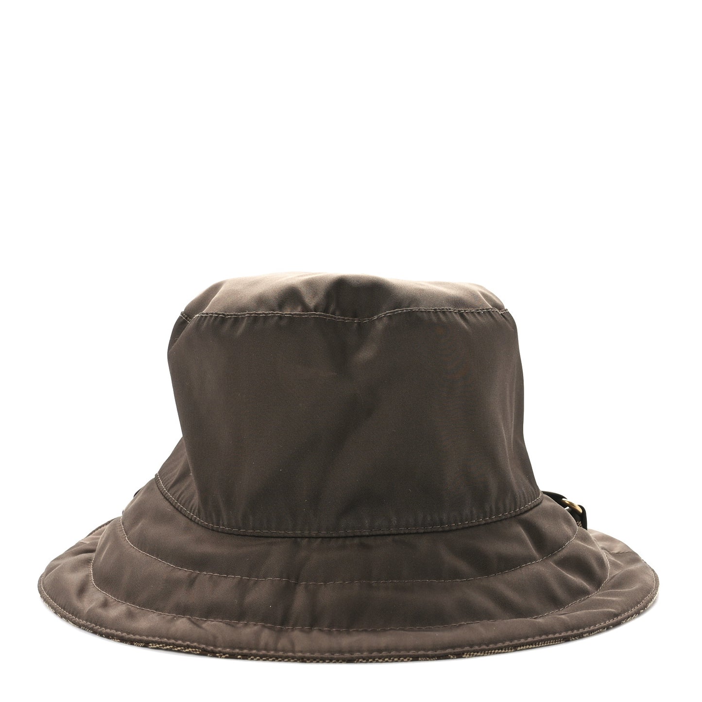 Canvas Monogram Reversible Bucket Hat Brown
