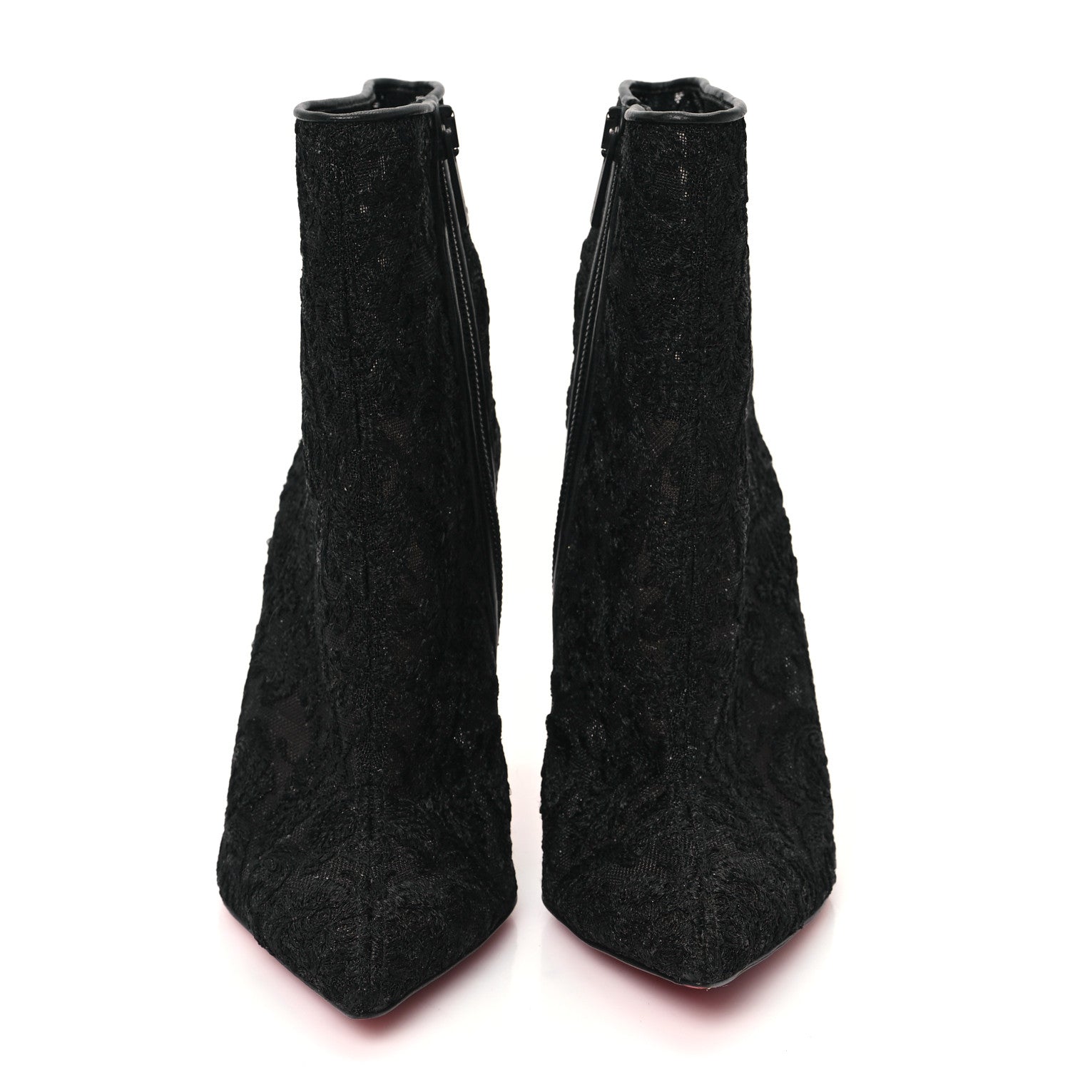 Christian Louboutin Lace Gipsybootie 100 Ankle Boots 36 Black 3 of 8
